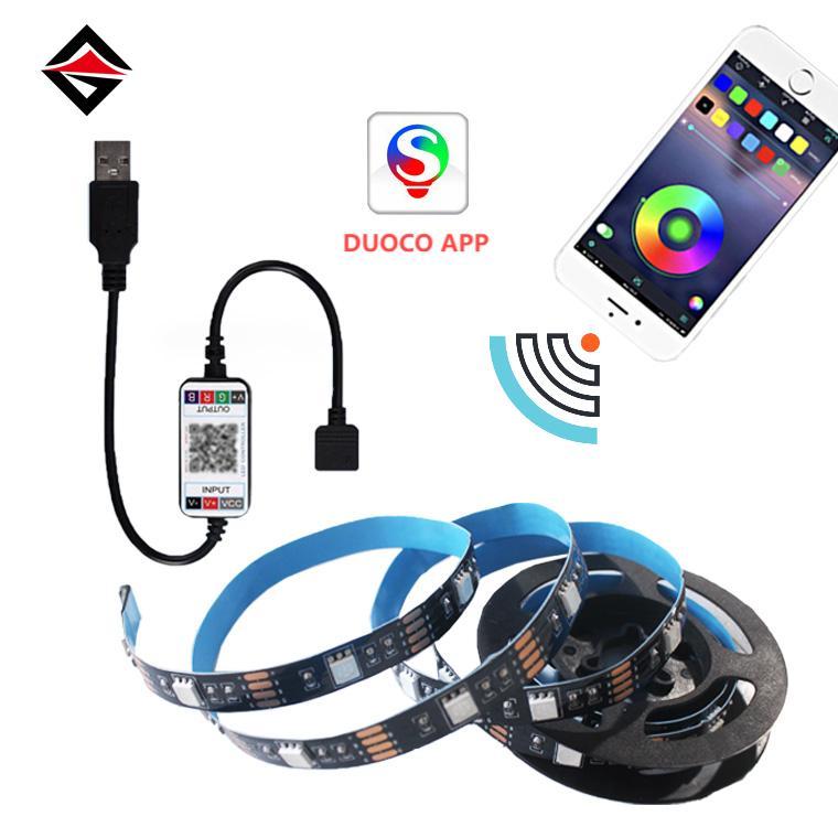 USB Bluetoothコントローラー + RGB LEDライトストリップ1Mセット